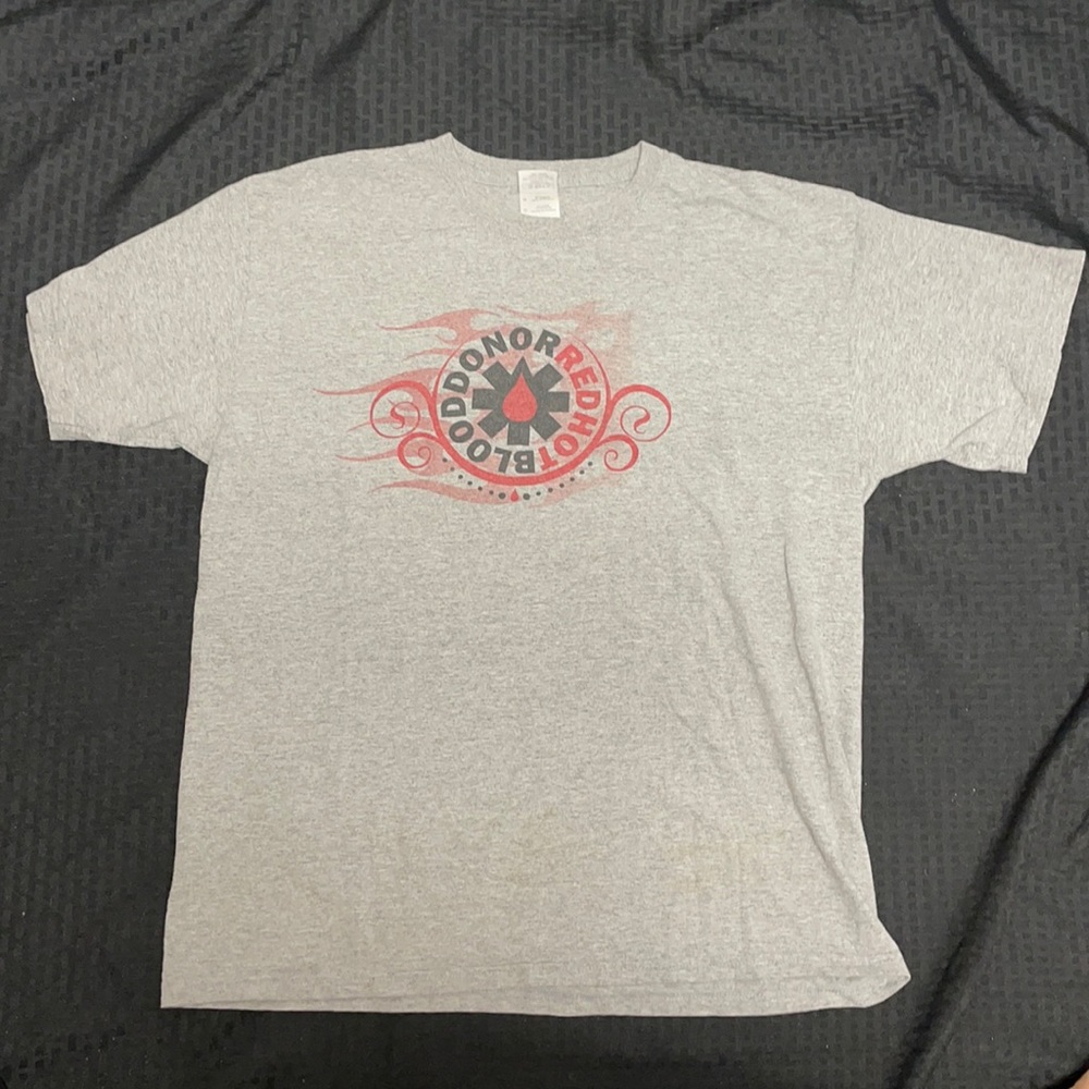Red Hot Blood Donor Shirt Size L